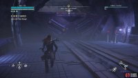 Leave the hangar through the half-open door