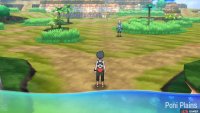 Different Pokémon can be found in different parts of the grass.