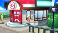 003: On the outside wall of the Pokemon Center.