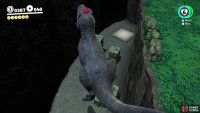 You can get a second Moon by going to this lower area and destroying the one rock