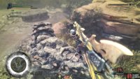 If you manage to land a jump attack on the Barroth and wear it out, you’ll finish by delivering a massive strike