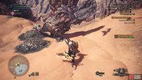 The Barroth will discharge muddy goo, sometimes intentionally, sometimes as part of other attacks