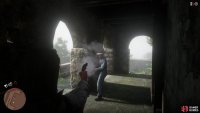 Keep moving alongside Dutch and only shoot the guards in your direct path