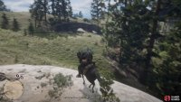 Make your way down the hill from the south