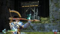 activate the wind trap here to strike the two rotating Runes.