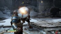 Your only option is to attack from the front as his back is well defended.