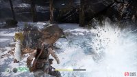 You’ll be hit by an ice blast if you fail to dodge the attack.