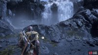 The final dig spot is just in front of this waterfall.