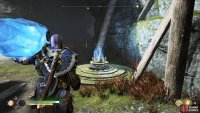 Shoot the Light Crystal to create a bridge across the gap above.