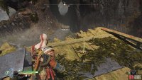 Destroy the debris and climb the ship to find a Lore Scroll.
