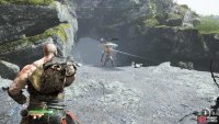 You can pin this enemy back with arrows and axe throws.