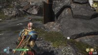 Search to the right of the Shrine to find the dig spot for Kneel Before Thor!