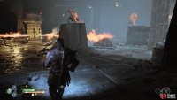 Stand behind the rock for safety as you take out the Projectile Draugr.