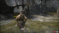 Take the left path at the fork to find a coffin containing armor.
