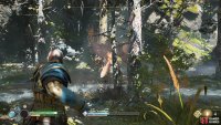 Use the trees to take cover from the Forest Ancient’s beams.