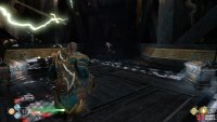 Head down the stairs to find two chests