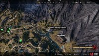 Fly towards the mountains to the north of Linero Building Supplies