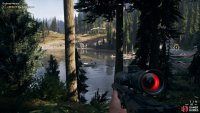 Snipe the gunner on the boat and draw the other to your location for an easy takedown