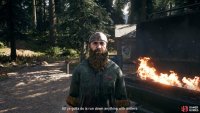 although he struggles to get the words out, Chad wants help finding meat.
