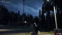 turn around and head to the radio tower, using the grapple to climb to the top