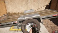 shoot the lock on the gate and then release the brakes on the trailer