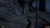 begin climbing the mountain following the path and using the grapple point