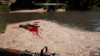 the bloodstain will lead you to the key