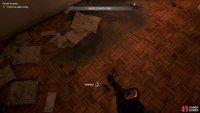 you’ll have to check all the droppings here for the key, its location is random