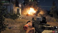 a grenade makes quick work of the pickup.