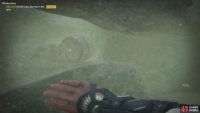 swim down and through a hole to find this barrel.