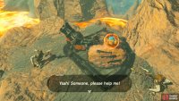 Yunobo will be trapped by the cannon. Black Moblins do not flinch as easily as other Moblins