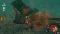 Fly out a little ways to this lone cannon to unblock the entrance
