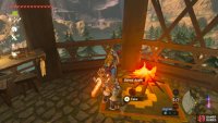 Just throw the apple into a fire pit to cook it or go to Death Mountain