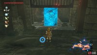 Push up the gate that blocks your way