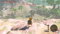 If you stand up here, you can fling Remote Bombs safely without being attacked