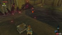 The eye is underwater but can still be destroyed with something as simple as a Bomb