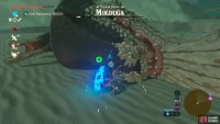 Whack away at the Molduga when it’s down, or use a spin attack