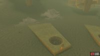 The orb with a sign similar to a capital “A” goes in the second pedestal