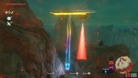 This time, use the metal plank. Make sure Yunobo is stopped so he doesn’t try to follow you into the sentry’s path