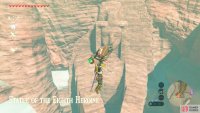 The statue stands proudly in a valley, so Paraglide to her