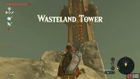 The Wasteland Tower is, fittingly enough, in a pool of toxic who-knows-what.