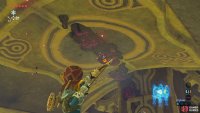 Another one of Ganon’s eyeballs is hanging out on the ceiling so destroy it