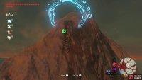 Climb up the mountain to reach the second ring.