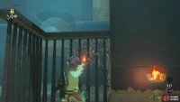 Use the sconce to light your arrow on fire so you can then burn the ivy.