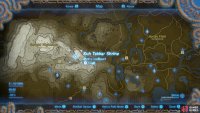 Kuh Takkar Shrine is found northeast of Gerudo Tower. 