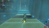 You will then need to hit the orange crystal again and stay on the top of the structure to be able to reach the end of the shrine.