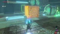 Use the blocks to power the electrical wiring that opens the gate to a treasure chest
