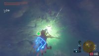 While gliding, snipe the Lizalfos patrolling near the foot of the hill.