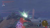 Crouch behind this mound and snipe the nearby Lizalfos.