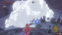 When the Moblins are close enough, shoot the Chuchu to freeze the Moblins.